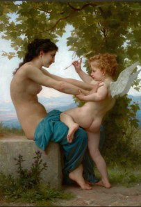 Jovem defendendo-se de Eros   William Bouguereau (1825–1905)