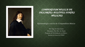 TianixPodcast 12 - Epistemologia e escrita do Compendium Musicae de Descartes